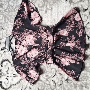 Kimono style  peplum blouse